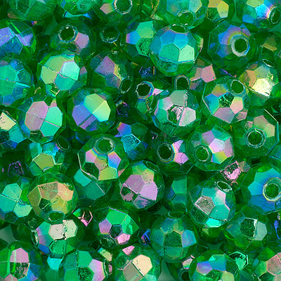 6mm - Perle à facettes en acrylique • 1000 pcs