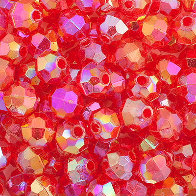 6mm - Perle à facettes en acrylique • 1000 pcs