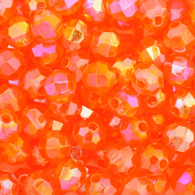 6mm - Perle à facettes en acrylique • 1000 pcs
