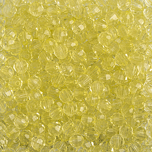 6mm - Perle à facettes en acrylique • 1000 pcs