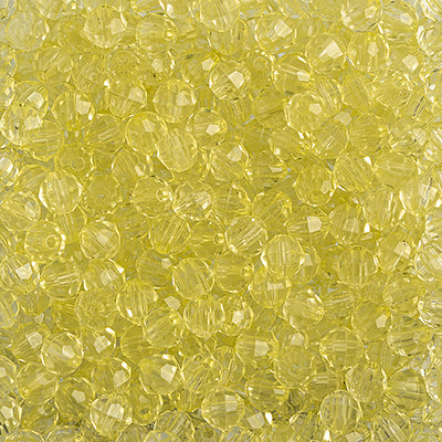 6mm - Perle à facettes en acrylique • 1000 pcs