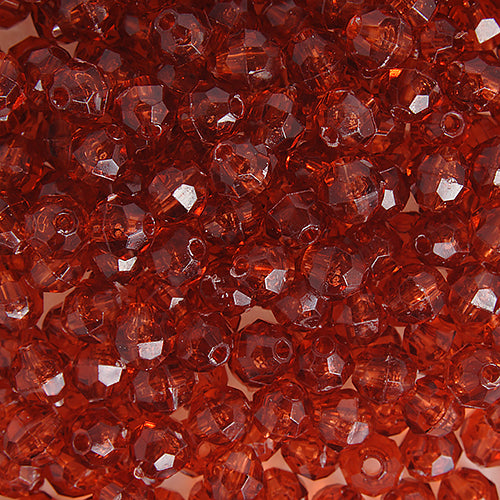 6mm - Perle à facettes en acrylique • 1000 pcs