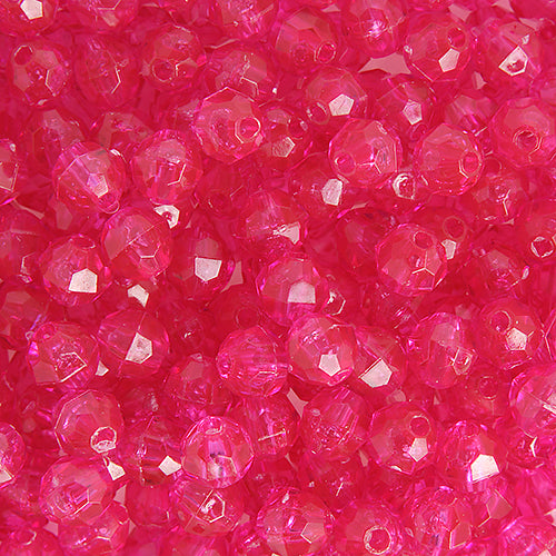 6mm - Perle à facettes en acrylique • 1000 pcs