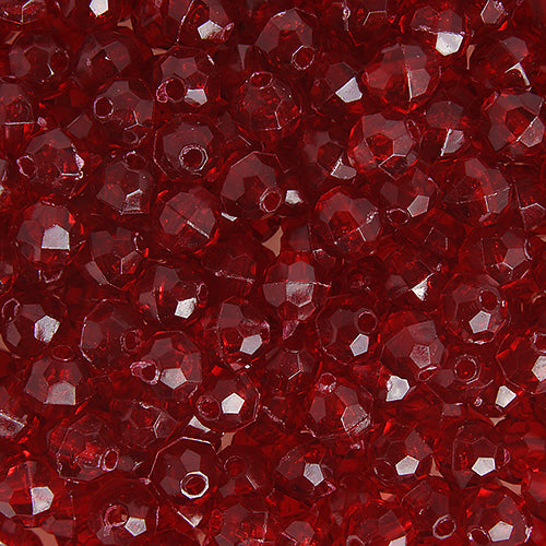 6mm - Perle à facettes en acrylique • 1000 pcs