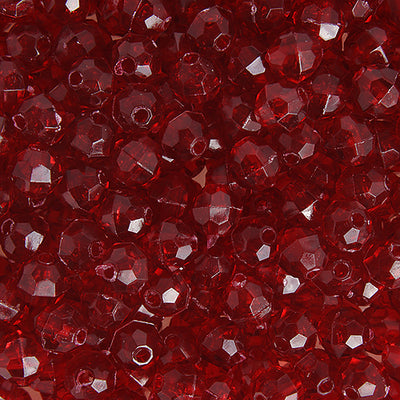 6mm - Perle à facettes en acrylique • 1000 pcs