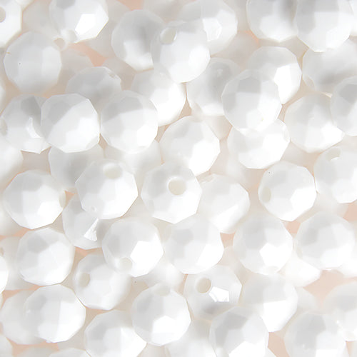 6mm - Perle à facettes en acrylique • 1000 pcs