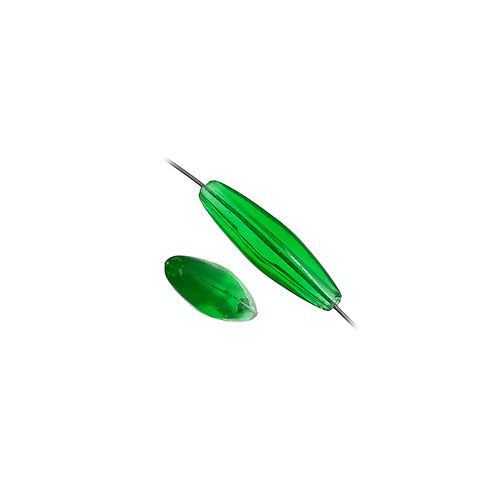 20x6 mm - Perles spaghetti de plastique transparent - 1000 un