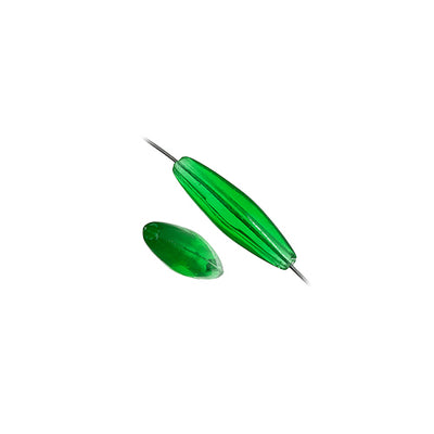 20x6 mm - Perles spaghetti de plastique transparent - 1000 un