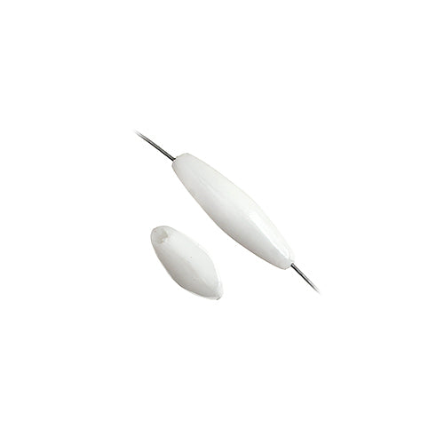 20x6 mm - Perles spaghetti de plastique opaque - 1000 un