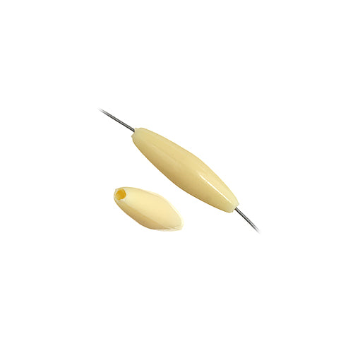 20x6 mm - Perles spaghetti de plastique opaque - 1000 un