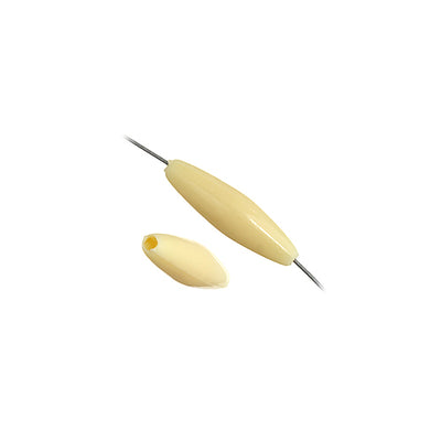 20x6 mm - Perles spaghetti de plastique opaque - 1000 un