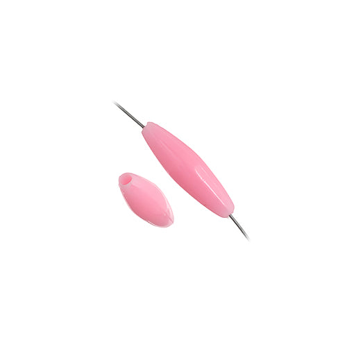 20x6 mm - Perles spaghetti de plastique opaque - 1000 un