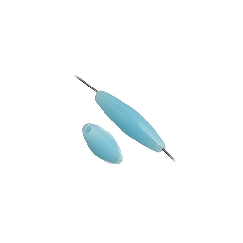 20x6 mm - Perles spaghetti de plastique opaque - 1000 un