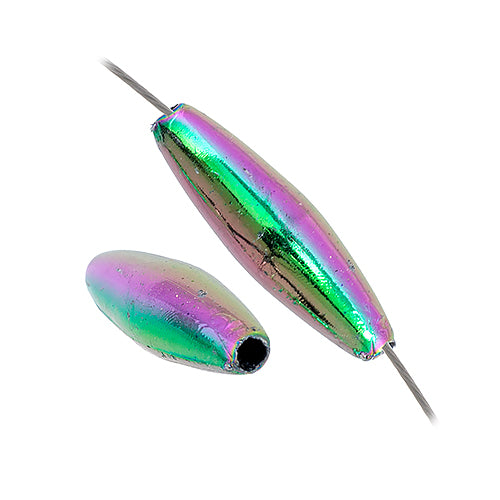 20x6 mm - Perles spaghetti de plastique opaque - 1000 un