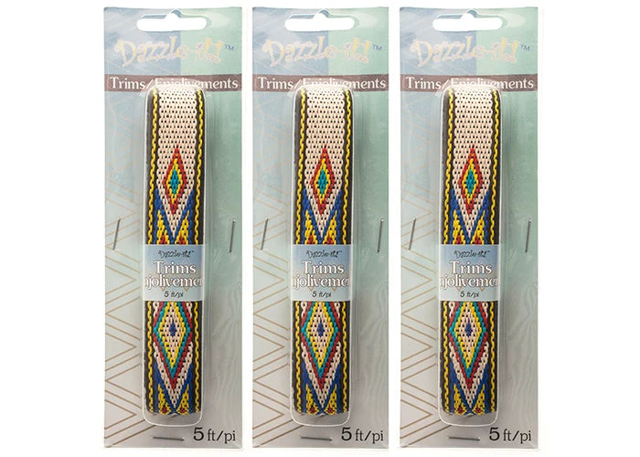 Native Colors Woven Ribbon - (0.75/19mm) 5ft