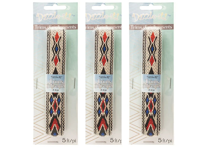 Native Colors Woven Ribbon - (0.75/19mm) 5ft