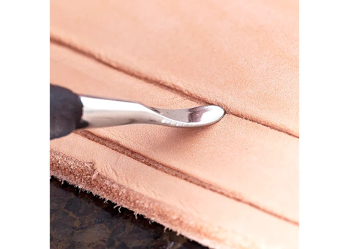 Modeling tool for vegetable-tanned leather