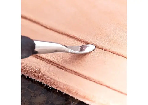 Modeling tool for vegetable-tanned leather