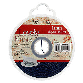 1 mm - Cordon à noeud chinois en nylon · Couleurs Variées · 50 vg