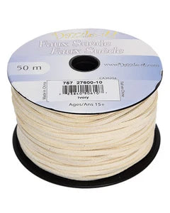 2.7mm - Faux Suede Lacing - 50m  