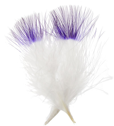 6g - Two-tone marabou feathers · Assorted colors