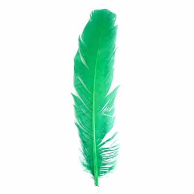 6 pcs - Dyed Turkey Feathers, 3 Left &amp; 3 Right - Assorted Colors · 12 inch