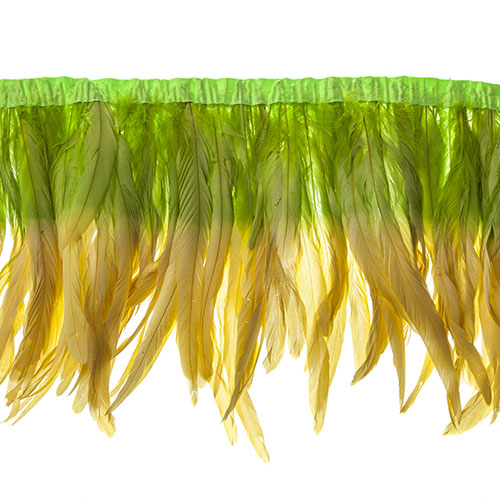  two tone rooster feather strip sewn on • 10-12 inch