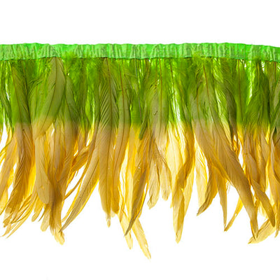  two tone rooster feather strip sewn on • 10-12 inch