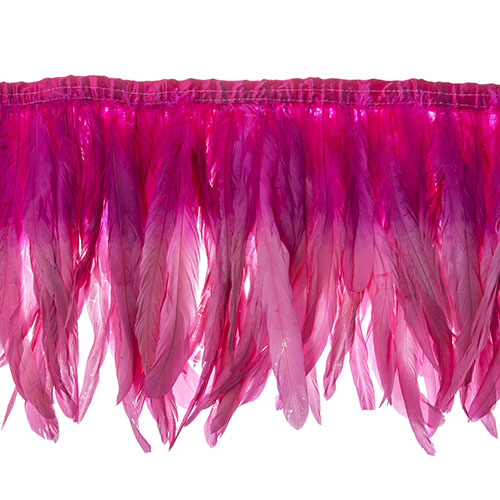  two tone rooster feather strip sewn on • 10-12 inch