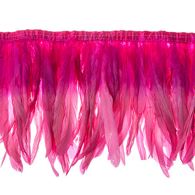  two tone rooster feather strip sewn on • 10-12 inch