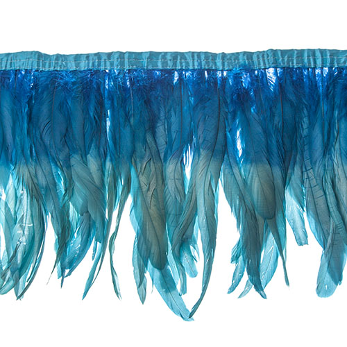  two tone rooster feather strip sewn on • 10-12 inch
