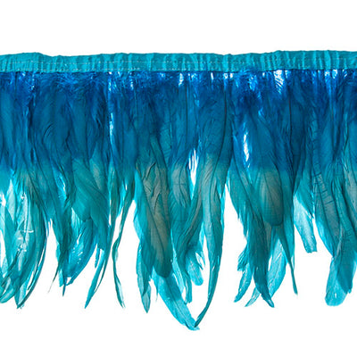  two tone rooster feather strip sewn on • 10-12 inch