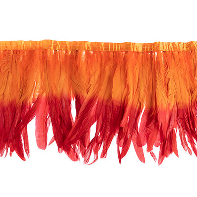  two tone rooster feather strip sewn on • 10-12 inch