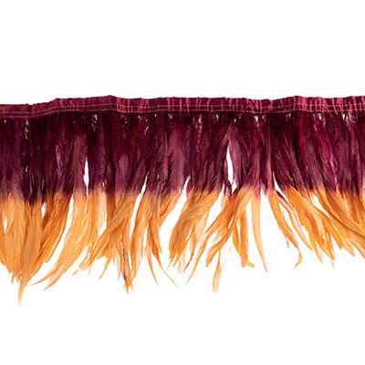  two tone rooster feather strip sewn on • 10-12 inch