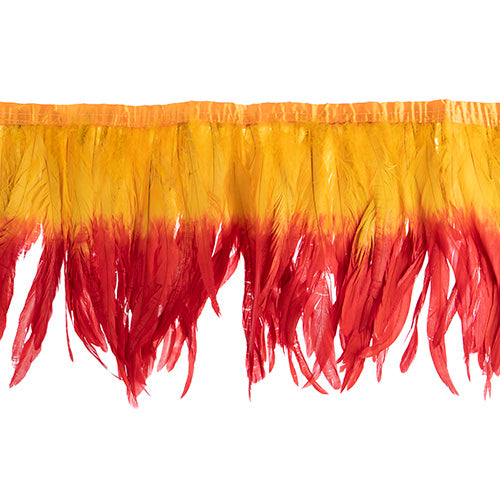  two tone rooster feather strip sewn on • 10-12 inch
