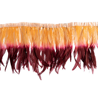  two tone rooster feather strip sewn on • 10-12 inch