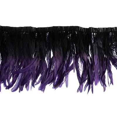  two tone rooster feather strip sewn on • 10-12 inch