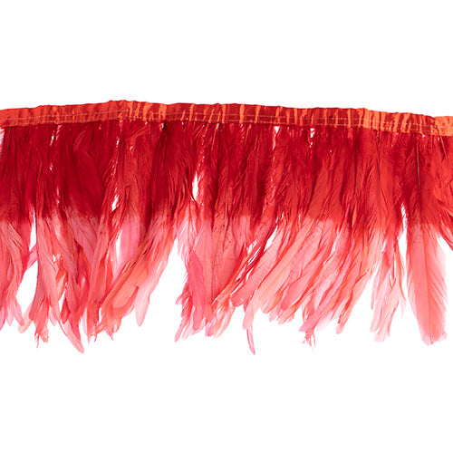  two tone rooster feather strip sewn on • 10-12 inch
