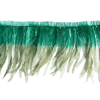  two tone rooster feather strip sewn on • 10-12 inch