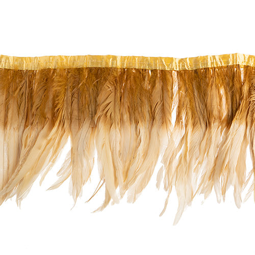  two tone rooster feather strip sewn on • 10-12 inch