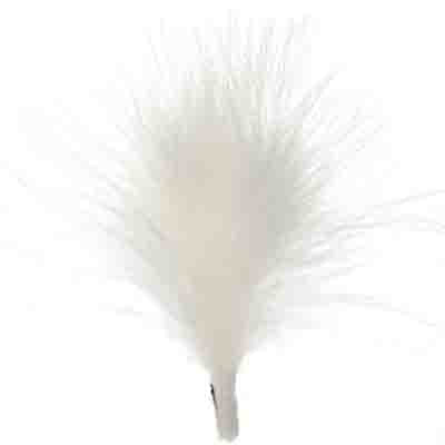 3 pcs - Plumes blanches pour Ornement de Chapeau  · 10 cm