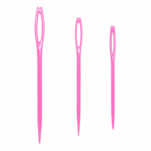 3pcs - Aiguilles à laine en plastique