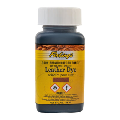 Fiebing's Permanent Alcohol-Based Leather Dye – 4 oz (118 mL)