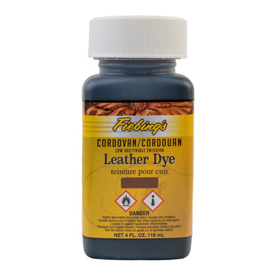 Fiebing's Permanent Alcohol-Based Leather Dye – 4 oz (118 mL)