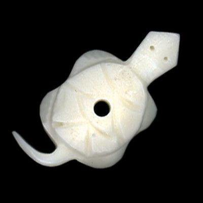 20mm - Small Turtle Bone Pendant - 10pcs