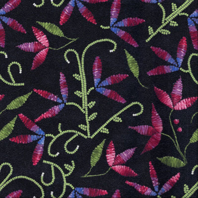 Prairie Petals AMPP01 - Black 100% Cotton Designer
