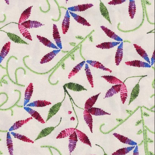 Pétales des prairies AMPP01 - Ivoire Tissu 100% coton designer