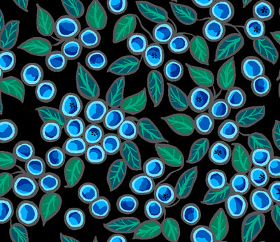 Blueberry CJH0005 - Black 100% Cotton Designer