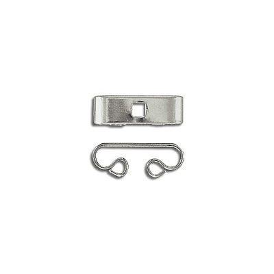 6x15mm - Bolo coulissants nickel rectangulaire