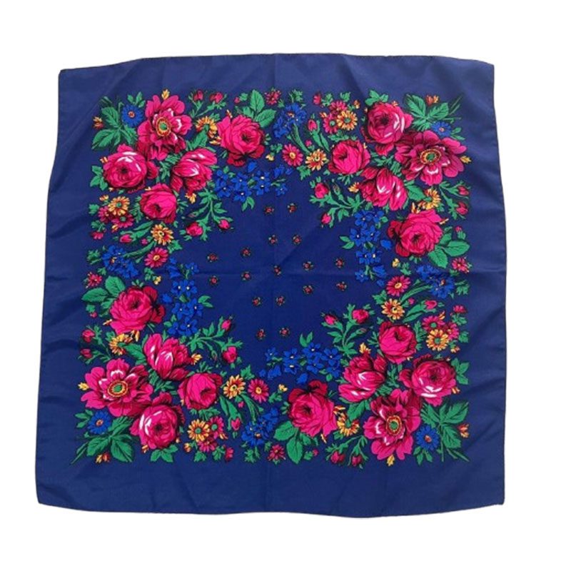 Kukum scarf - Floral motif · 30 x 30 inches